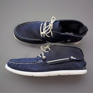 UGG LEATHER BOAT SHOES SZ 12 MENS BEACH MOC CHUKKA MOCCASIN LOAFERS NAUTICAL EUC